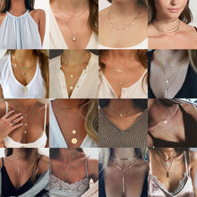 Load image into Gallery viewer, 2020 Layered Necklace Women Choker Gold Moon Necklaces Clavicle Pendant Collier Femme Chain Collares Fashion Party Jewelry Gifts