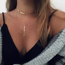 Load image into Gallery viewer, 2020 Layered Necklace Women Choker Gold Moon Necklaces Clavicle Pendant Collier Femme Chain Collares Fashion Party Jewelry Gifts