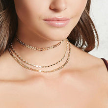 Load image into Gallery viewer, 2020 Layered Necklace Women Choker Gold Moon Necklaces Clavicle Pendant Collier Femme Chain Collares Fashion Party Jewelry Gifts