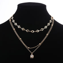 Load image into Gallery viewer, 2020 Layered Necklace Women Choker Gold Moon Necklaces Clavicle Pendant Collier Femme Chain Collares Fashion Party Jewelry Gifts