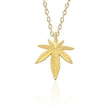 Load image into Gallery viewer, Trendy Weed Tree Leaf Necklace Women Simple Cactus Pineapple Nut Maple Leaves Necklaces Pendants Jewelry Drop Shipping Collares
